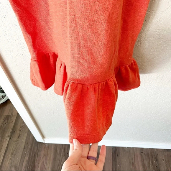 ULLA Johnson Landry Puff Sleeve Sweatshirt Dress in Chili Red Orange P XS - Picture 8 of 16
